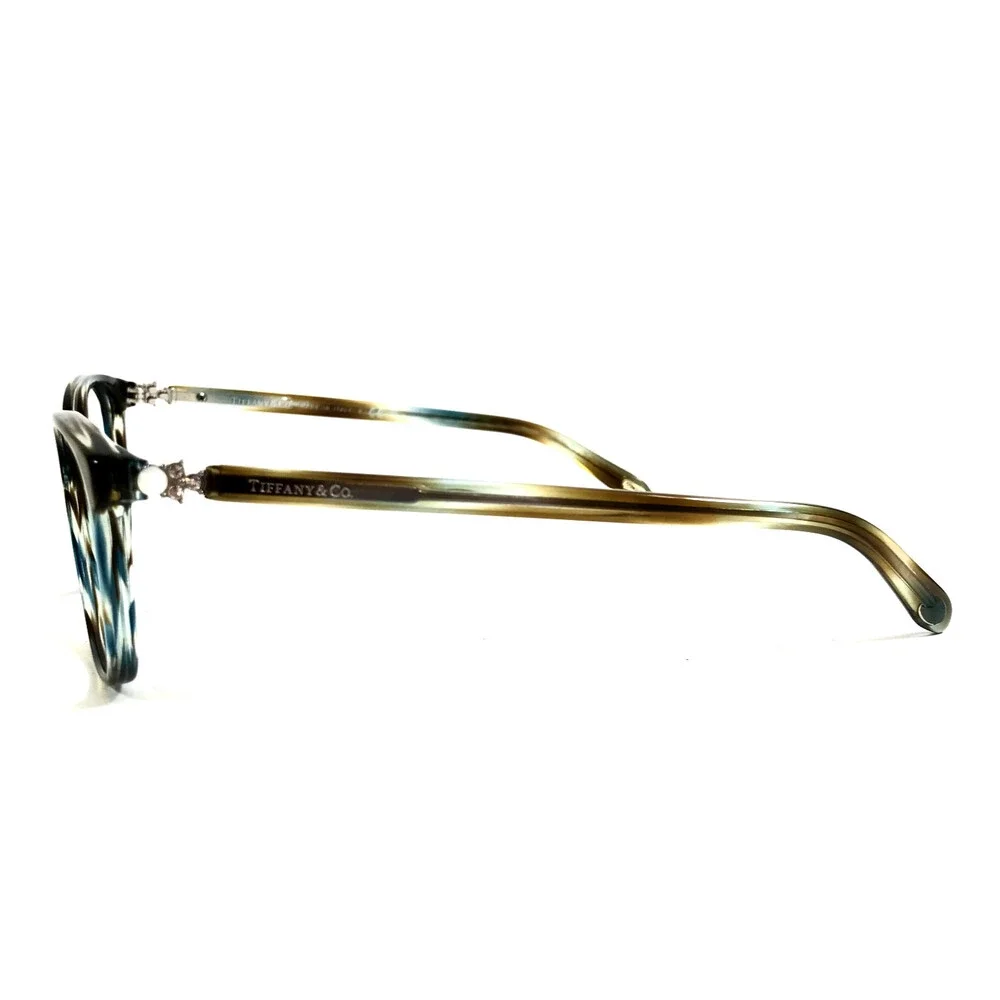Tiffany & Co. Eyeglasses Frames TF2109-H-B 8124 Brown Blue Pearls 53-17-140